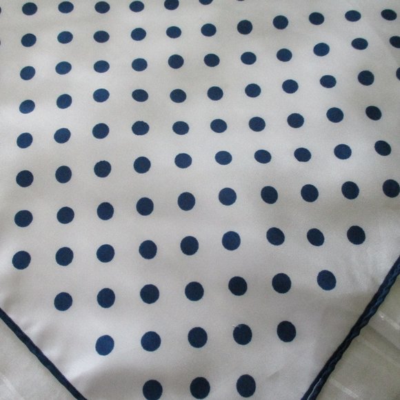 Navy dot scarf - Picture 4 of 4